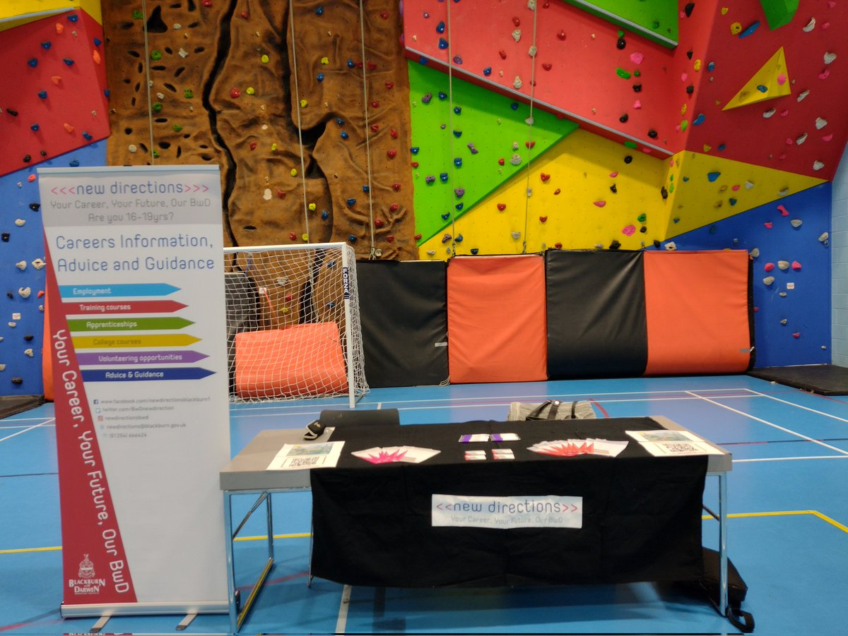 All set up and ready to see you at the first Careers Roadshow today! Blackburn Youth Zone from 1om-4pm!