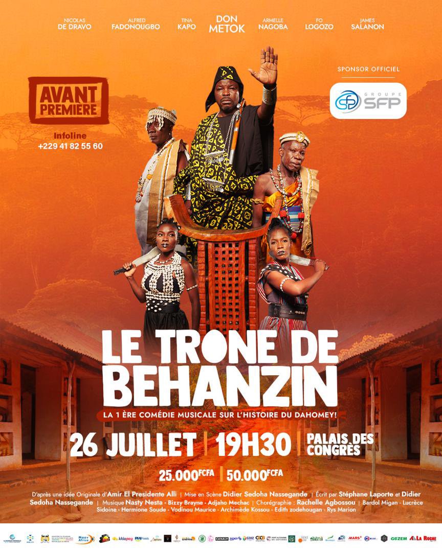 Seulement 200 tickets dispo ici: letronedebehanzin.bj ou au 41825560
