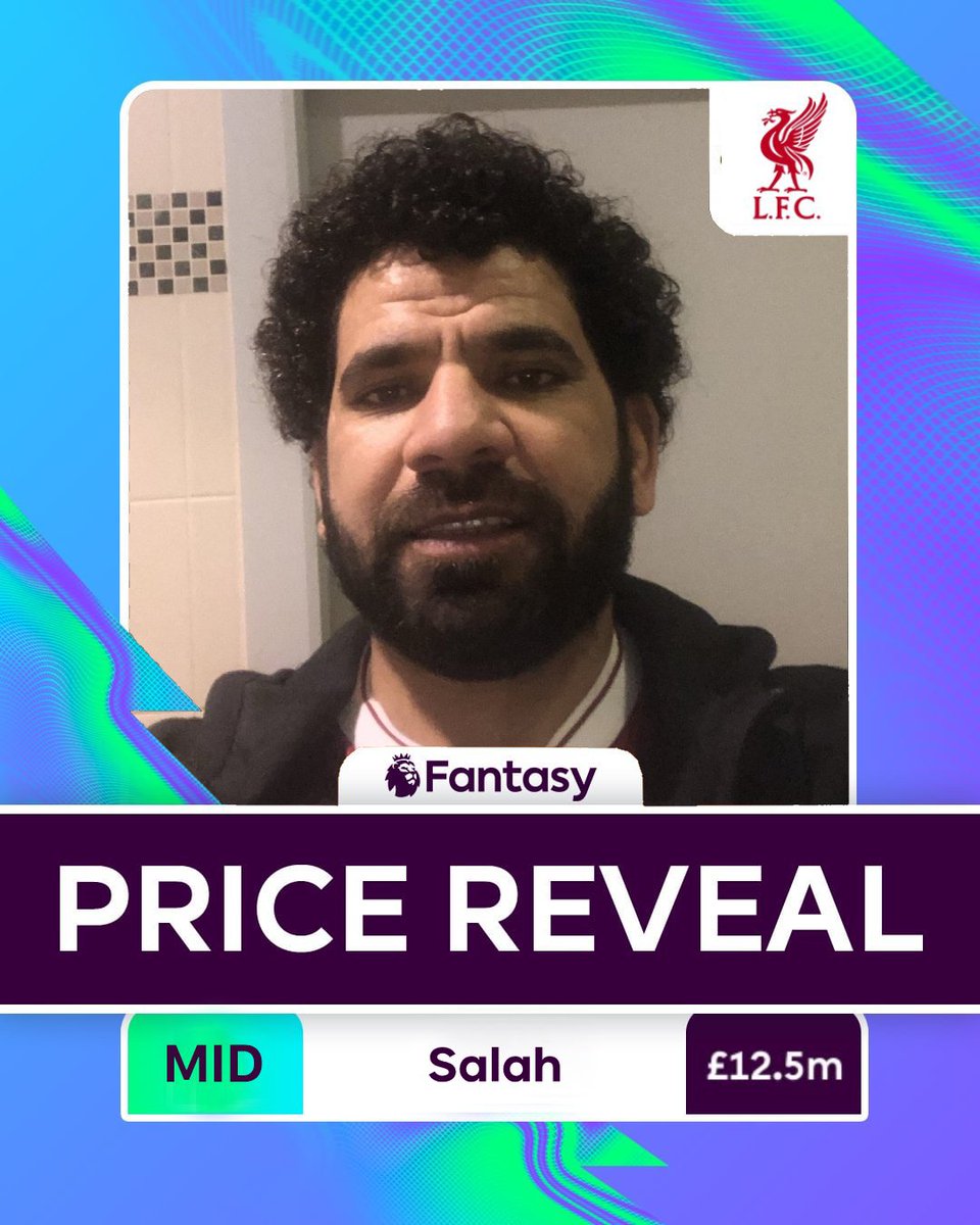OfficalFPL's tweet image. #FPL Price Reveal

Mo Salah  - £12.5m 💰