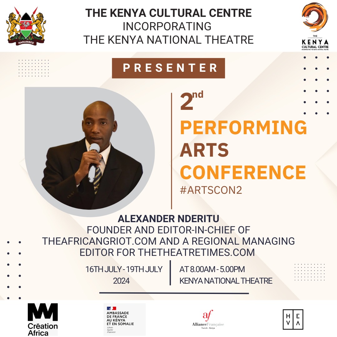 CultureCentreKE's tweet photo. Excitement is in the air as we kick off the 2nd Performing Arts Conference at the Kenya National Theatre tomorrow. Join us to hear from these visionary presenters. Don't miss out 😉
#ARTSCON2
#Artsconversations
#ignitingthefutute
#Twendetheatre https://t.co/12u4V0YxP6