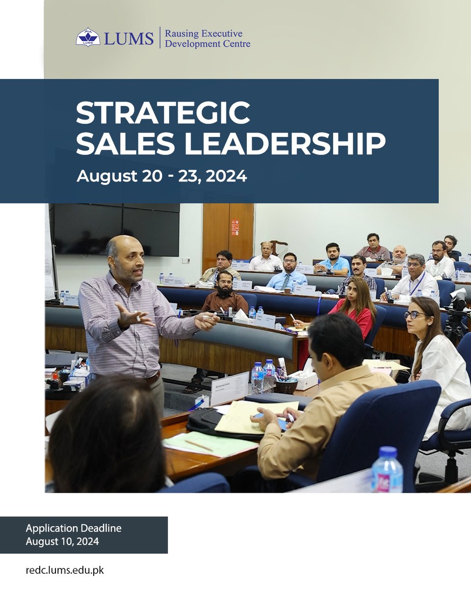 Rausing Executive Development Centre LUMS tweet media