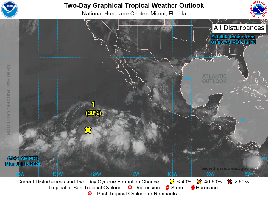 LimWeather's tweet photo. D61 EPAC #HurricaneSeason2024 8am EDT
New AOI out at sea has 30% chance in 2 days, 40% in 7 days to become a TC out at sea well away from landmasses like #mexico
Next name: #Bud
Next Invest number: #Invest92E
#Tropicswx #wxtwitter #HurricaneSeason #wxx #92E #EP92 https://t.co/66FXjNHdD7