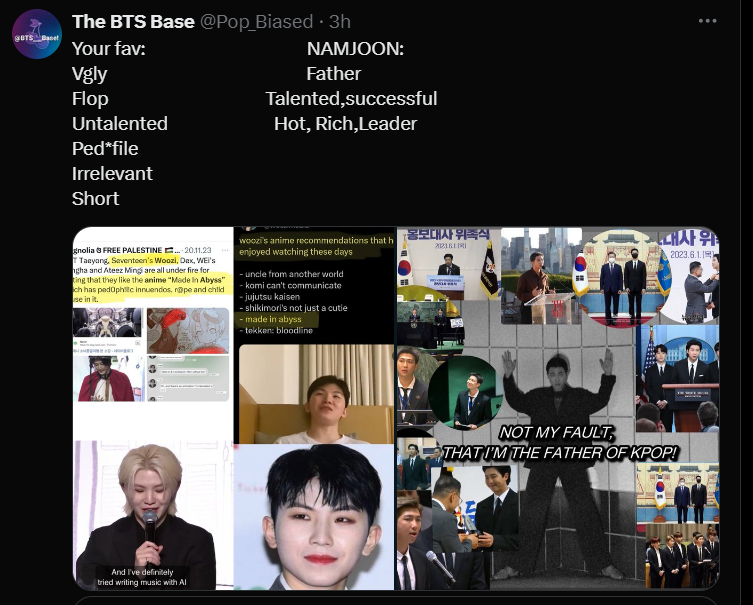 can we all pls mass-report this account?? 
report from all your accounts, ask all your carat moots to report as well. If we start saying smth, they'll try pulling the victim card as usual lmfao

x.com/Pop_Biased
