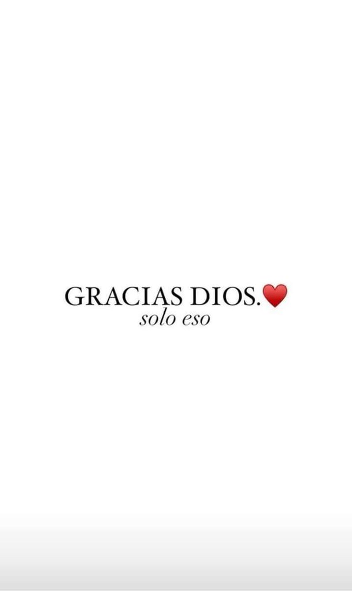 Gracias Dios.❤️