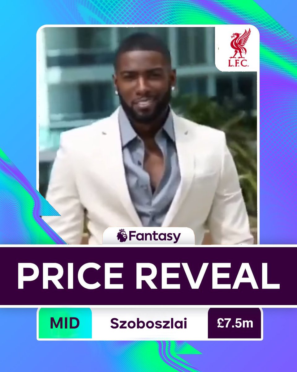 OfficalFPL's tweet image. FPL Price Reveal

Szoboszlai - £7.5m 💰