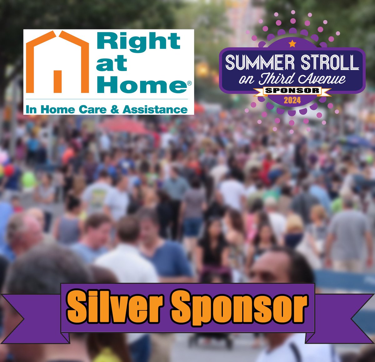 Sincere thanks to this year’s #SummerStrollon3rd #SilverSponsors for their support — #MalonesChopHouse and #RightatHome! The first Stroll takes place on Friday, July 19, from 82nd Street to Marine Avenue. See you there!