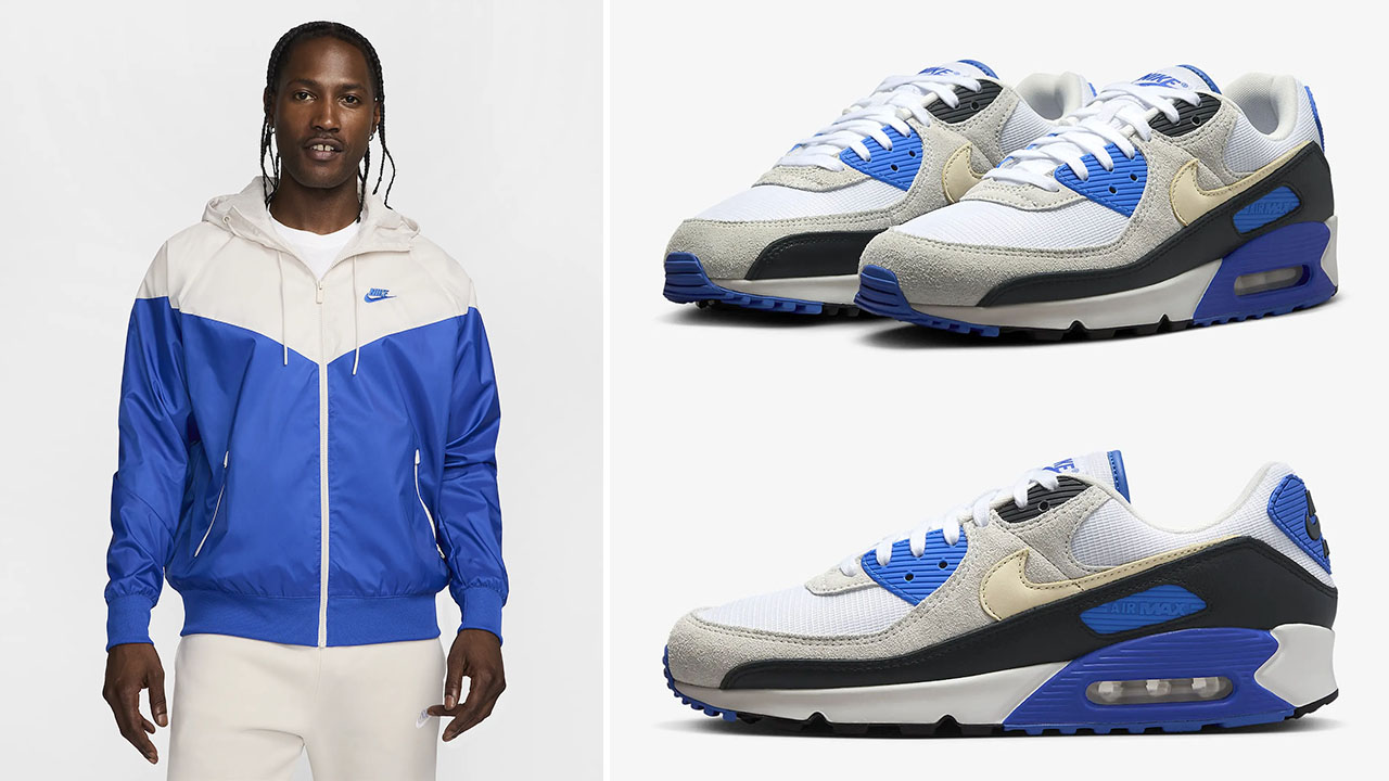 SneakerFits on X Nike Air Max 90 Premium White Racer Blue x Nike Clothing and Outfits to Match https t uDFFp39EaR https t ECeptyR9HU X