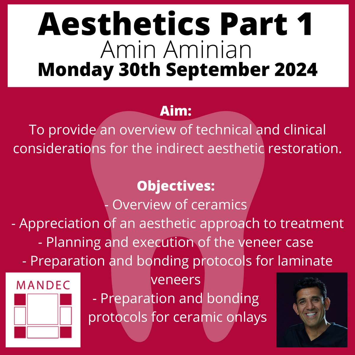 MANDEC_Centre's tweet photo. Aesthetic Dentistry Tuesday 18th - Monday 30th September 2024  
BOOK NOW  Telephone:   
Team Office 1 = 0161 529 6461  
Team Office 2 = 0161 529 6462  
Email: mandec@mft.nhs.uk https://t.co/4Z0ISoZnQL