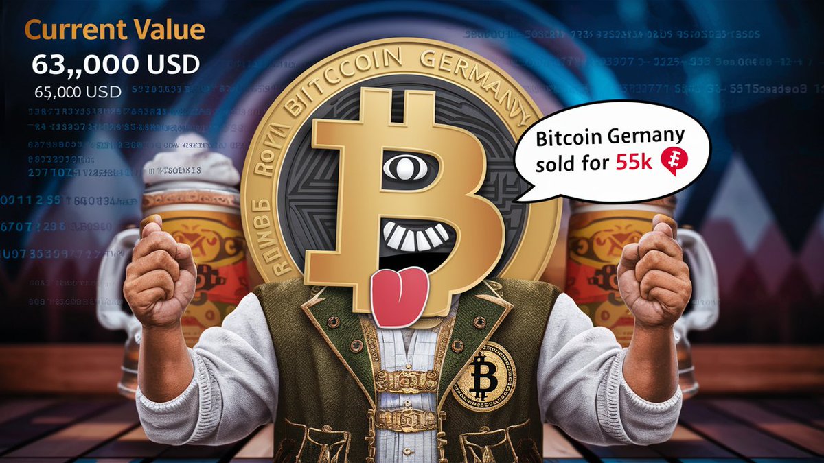 Deutschland hat für 55.000 USD verkauft 😂 Aktuell bei 63.000 USD

#Bitcoin #Krypto #Deutschland #Investieren #HODL
