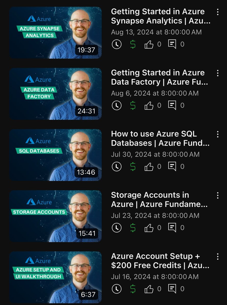 Alex_TheAnalyst's tweet image. Tomorrow we are going to be starting our Azure series!
In this series we will cover Storage Accounts, SQL Databases, Azure Data Studio, Azure Data Factory, and Azure Synapse Analytics.
These are incredibly useful and popular tools within Azure that I think everyone should know…