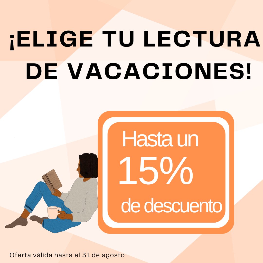 ¿Eres de los que aprovecha el verano para leer? ¡Perfecto! Aprovecha ahora nuestras ofertas en libros. ¡Hasta un 15% de descuento! Oferta válida hasta el 31 de agosto de 2024