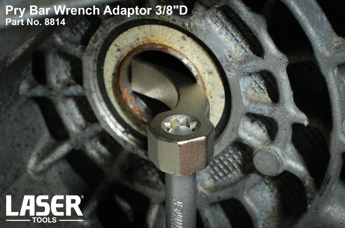 This compact pry bar adaptor head is designed to allow any 3/8"D breaker bar or ratchet to be used for prying and lifting. 

Available to order now from your local Laser Tools stockist. (Part No. 8814).

toolc.uk/8814

#LaserTools #Tools