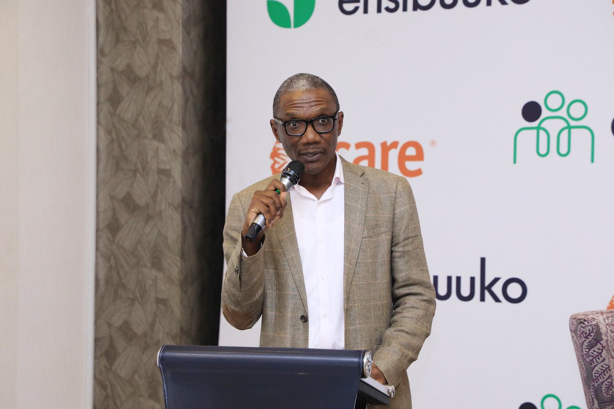 With the opening remarks is the <a href="/CAREUganda/">CARE Uganda</a> Country Director, 

Apollo Gabazira…

“We are gathered here today to launch something huge &amp; in fact, a breakthrough that’s going to impact women…”

#EnsibuukoCareLaunch