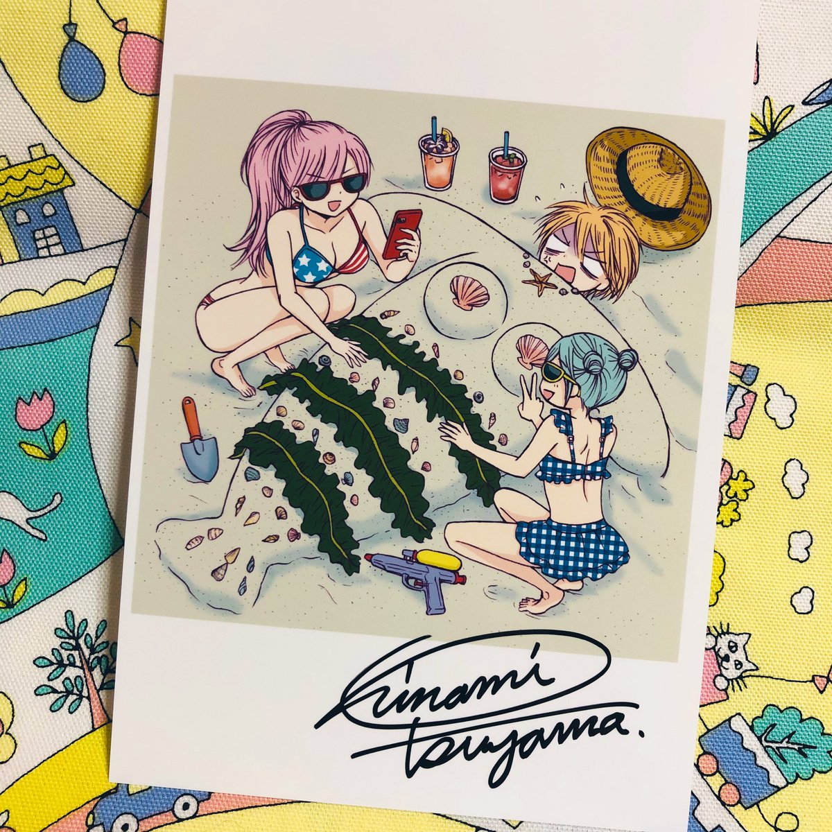 #海の日  ハイスコア最新23巻発売まで、あと🔟日です〜! よろしくです!☺︎ ☀️🍉🍧👒👙🍹🏄‍♀️🌺🍍🌽🔫