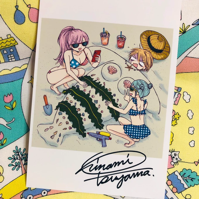 #海の日  ハイスコア最新23巻発売まで、あと🔟日です〜! よろしくです!☺︎ ☀️🍉🍧👒👙🍹🏄‍♀️🌺🍍🌽🔫