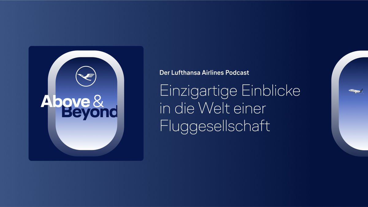 Luftfahrt für die Ohren✈️🎧? Gibt's nicht? Doch - der neue <a href="/lufthansa/">Lufthansa</a>  Airlines Podcast 'Above &amp; Beyond' macht es möglich. Die erste Folge ist ab sofort verfügbar. Überall dort, wo es Podcasts gibt. Weitere Informationen: newsroom.lufthansagroup.com/above--beyond-…