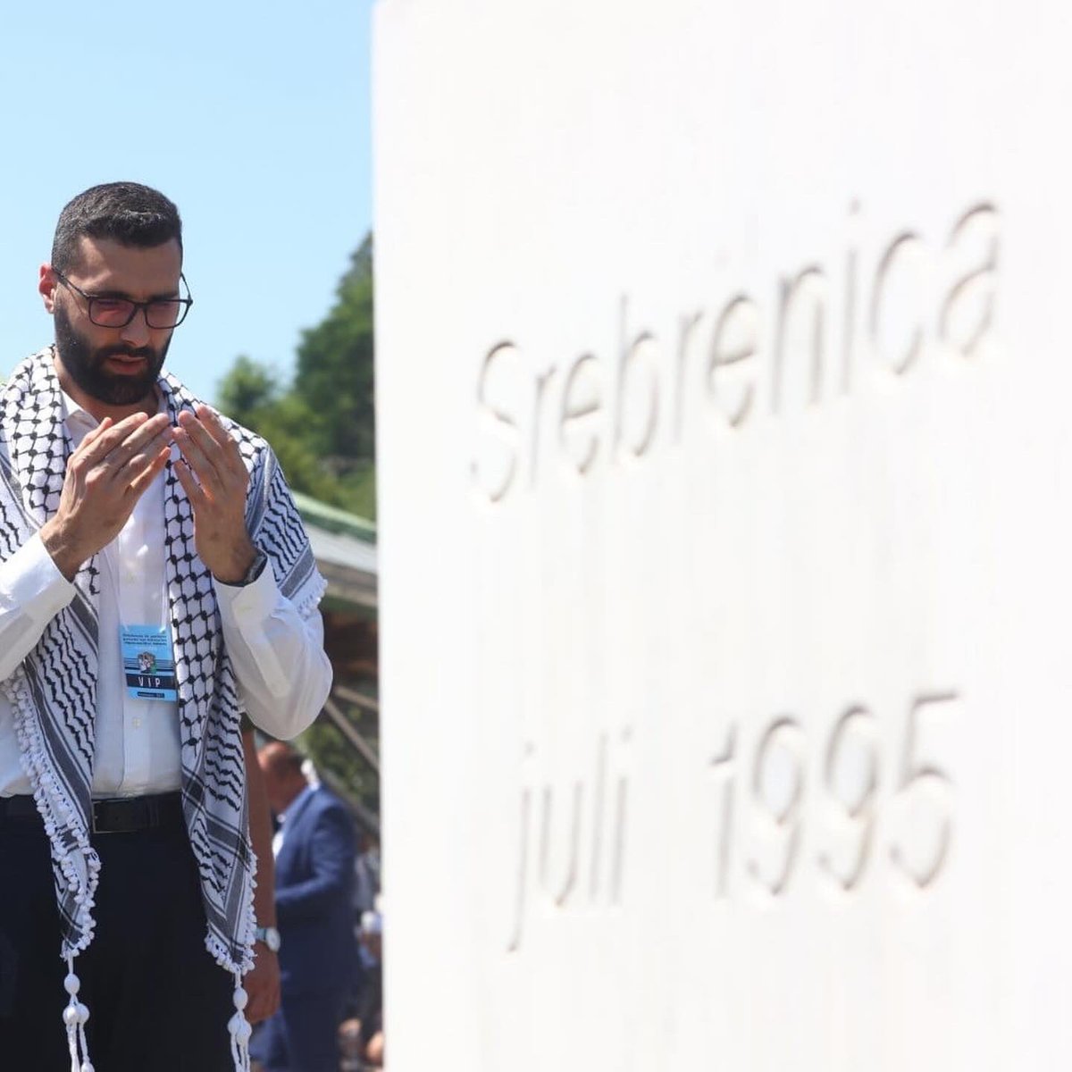 I had the opportunity to be in Sarajevo, Bosnia and Herzegovina, and to visit Srebrenica.

I spoke about the suffering of my people and explored the parallels between the unfolding genocide in my homeland, Gaza, by the Israeli occupation, and the infamous Srebrenica massacre in