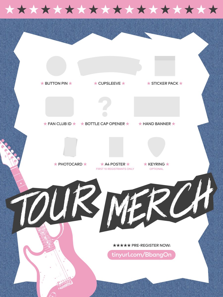 sixtysevenclub's tweet photo. BBANG ON! ★ OFFICIAL MD ★

Pre-register through:
🎵 https://t.co/WdIR2aZJ1Q
for the coolest tour merch!

🖤 ONLY FOR PHP 250
+ optional keyring
+ FREE a4 poster for
the first 10 registrants

🎤 https://t.co/qXQeS9zAbZ https://t.co/cYRn71KWrc