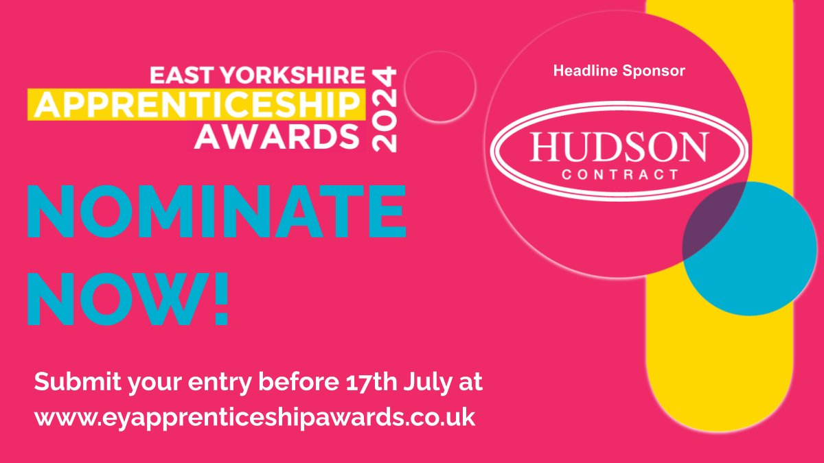 yorkshirepost's tweet photo. Final Call for Nominations: East Yorkshire Apprenticeship Awards 2024!
Submit your nomination NOW -celebrate excellence in apprenticeships across 14 award categories. Winners announced on Sep 19th at MKM Stadium, Hull. Visit https://t.co/QoHW5vW7CL by July 17th. #EYApprentice24 https://t.co/UYf3munvQa