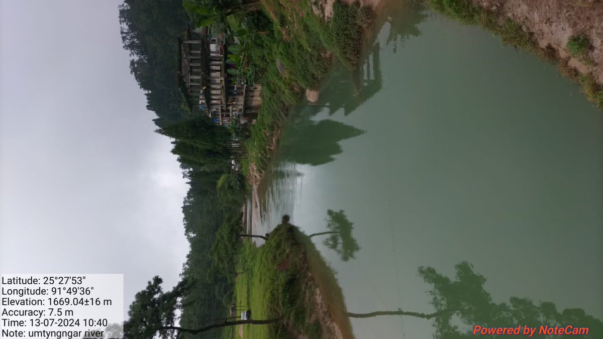 The Umtyngar river is the source of our drinking water for Shillong &amp; glad that the efforts of the forest department to ensure its crystal clear &amp; clean  is bearing fruit by checking rampant quarrying around it