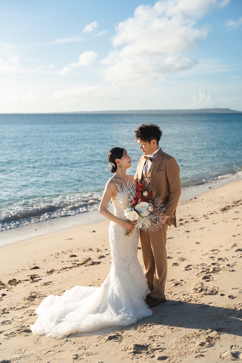 Kaede_FD3S's tweet photo. 新婚旅行で宮古島行った時に撮ってもらったウェディングフォト送ってもらった👰🤵 https://t.co/ivxsXM5VAh