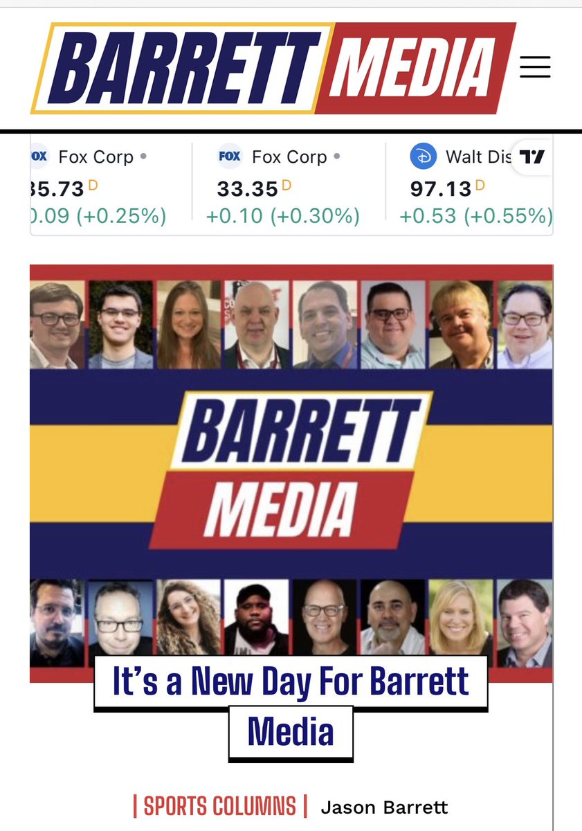 Jason Barrett (@sportsradiopd) on Twitter photo I can finally say “We Are Live.”
My thanks to <a href="/andrewdrake/">Andy Drake</a> <a href="/DylanBarrettBSM/">Dylan Barrett</a> <a href="/mr_podcasting/">Dave Greene</a> <a href="/JeffLynn/">Jeff Lynn</a> <a href="/GarrettSearight/">Garrett Searight</a> <a href="/Reynolds14__/">Alex Reynolds</a> <a href="/StephanieDEads/">Stephanie Eads</a> for all of their help.
I covered everything in today’s column. Exciting times for <a href="/Barrett_Media/">Barrett Media</a>!
barrettmedia.com/2024/07/15/its… I can finally say “We Are Live.”
My thanks to <a href="/andrewdrake/">Andy Drake</a> <a href="/DylanBarrettBSM/">Dylan Barrett</a> <a href="/mr_podcasting/">Dave Greene</a> <a href="/JeffLynn/">Jeff Lynn</a> <a href="/GarrettSearight/">Garrett Searight</a> <a href="/Reynolds14__/">Alex Reynolds</a> <a href="/StephanieDEads/">Stephanie Eads</a> for all of their help.
I covered everything in today’s column. Exciting times for <a href="/Barrett_Media/">Barrett Media</a>!
barrettmedia.com/2024/07/15/its…