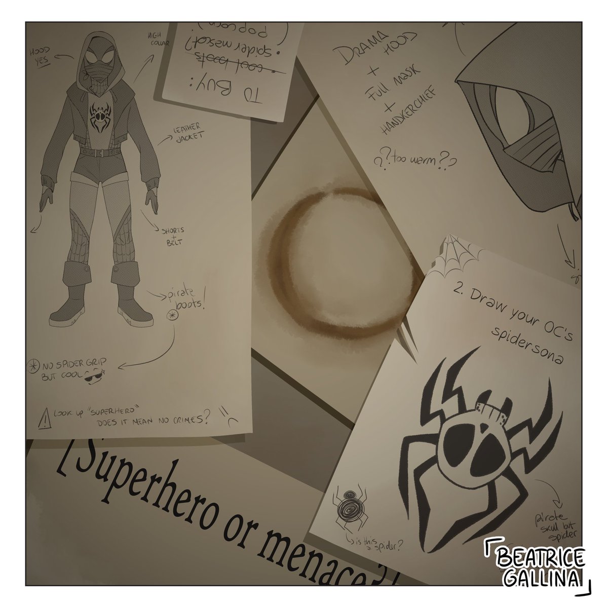 beagallina's tweet photo. 2. Draw your OC's spidersona

My silly pirate as a superhero just worries me so much. Also the background turned out great, it's kinda cute and fun.

#artchallenge #drawyouroc #spidersona #CLIPSTUDIOPAINT #digitaldrawing #characterdesign https://t.co/3kEGY53Qhj