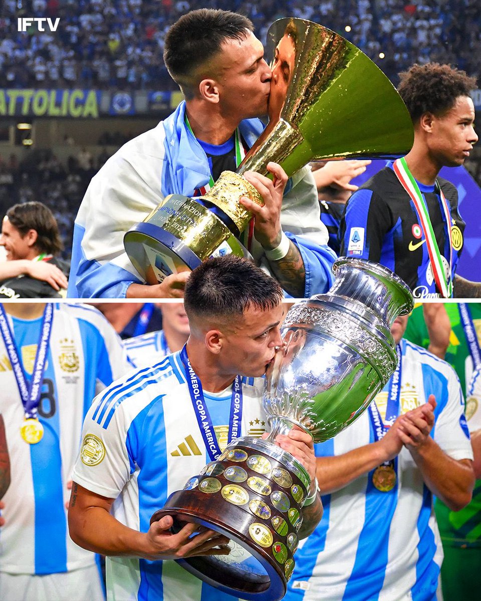 IFTVofficial's tweet photo. Lautaro Martinez has taken that next step this season 📈

🇦🇷 Copa America Champion
🇦🇷 Copa America Top Scorer
🇦🇷 Game Winner in Copa America Final
🇮🇹 Serie A Champion
🇮🇹 Serie A Top Scorer
🇮🇹 Serie A MVP
🇮🇹 Supercoppa Italiana Champion

Everyone says he doesn’t turn up in the big games… well this year he did 👏
