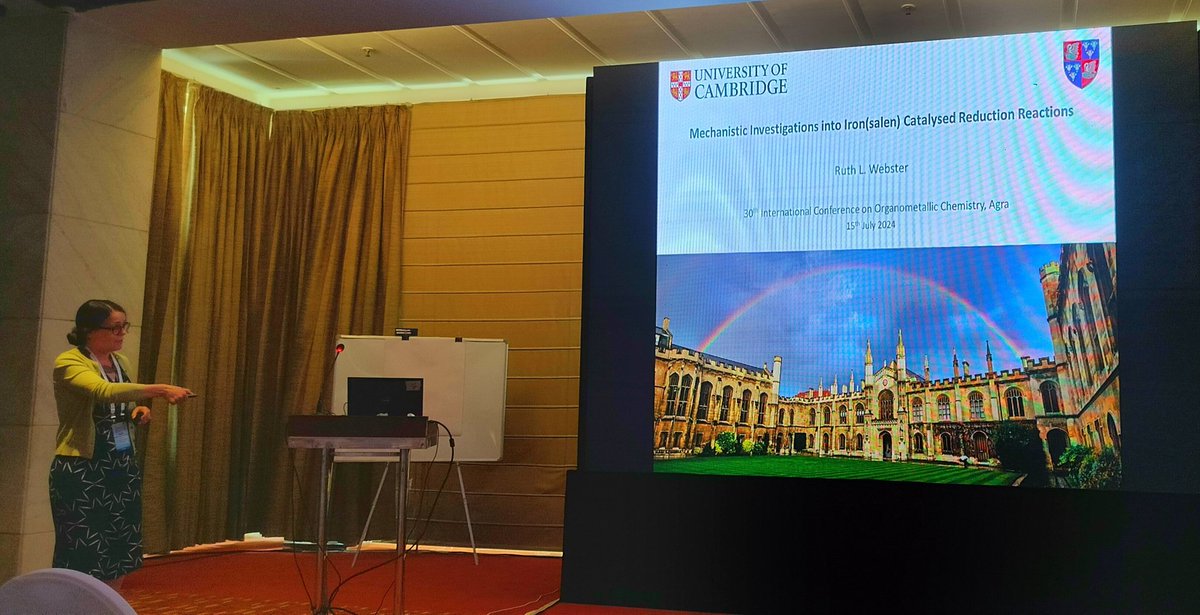 Ajithkumar V S (@v_s_ajithkumar) on Twitter photo A brilliant story of "Fe catalyzed reduction of Nitro compounds" by one of the flag bearers of the Fe catalysis, Prof. Ruth Webster <a href="/GroupWebster/">Webster Group</a> at <a href="/Icomc2024/">ICOMC 2024</a>, Agra, India. A brilliant story of "Fe catalyzed reduction of Nitro compounds" by one of the flag bearers of the Fe catalysis, Prof. Ruth Webster <a href="/GroupWebster/">Webster Group</a> at <a href="/Icomc2024/">ICOMC 2024</a>, Agra, India.
