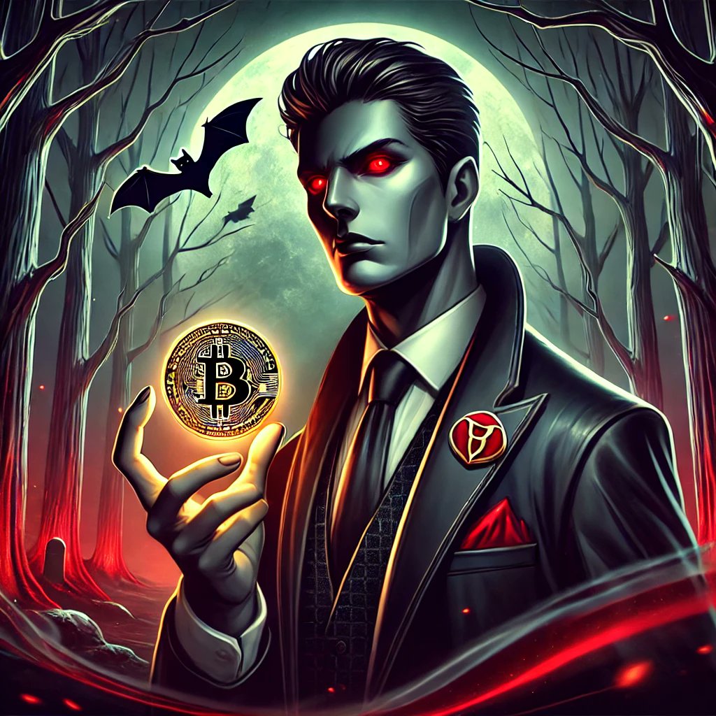 0_VAMPIREPRO's tweet photo. In the dark forest, the elegant vampire holds a glowing Vampire coin, and his red eyes radiate a mysterious light. Join us to explore this mysterious land of wealth!

#VampireCoin #Cryptocurrency #Darkness #Vampire #Wealth https://t.co/MZGhBJgZ3n