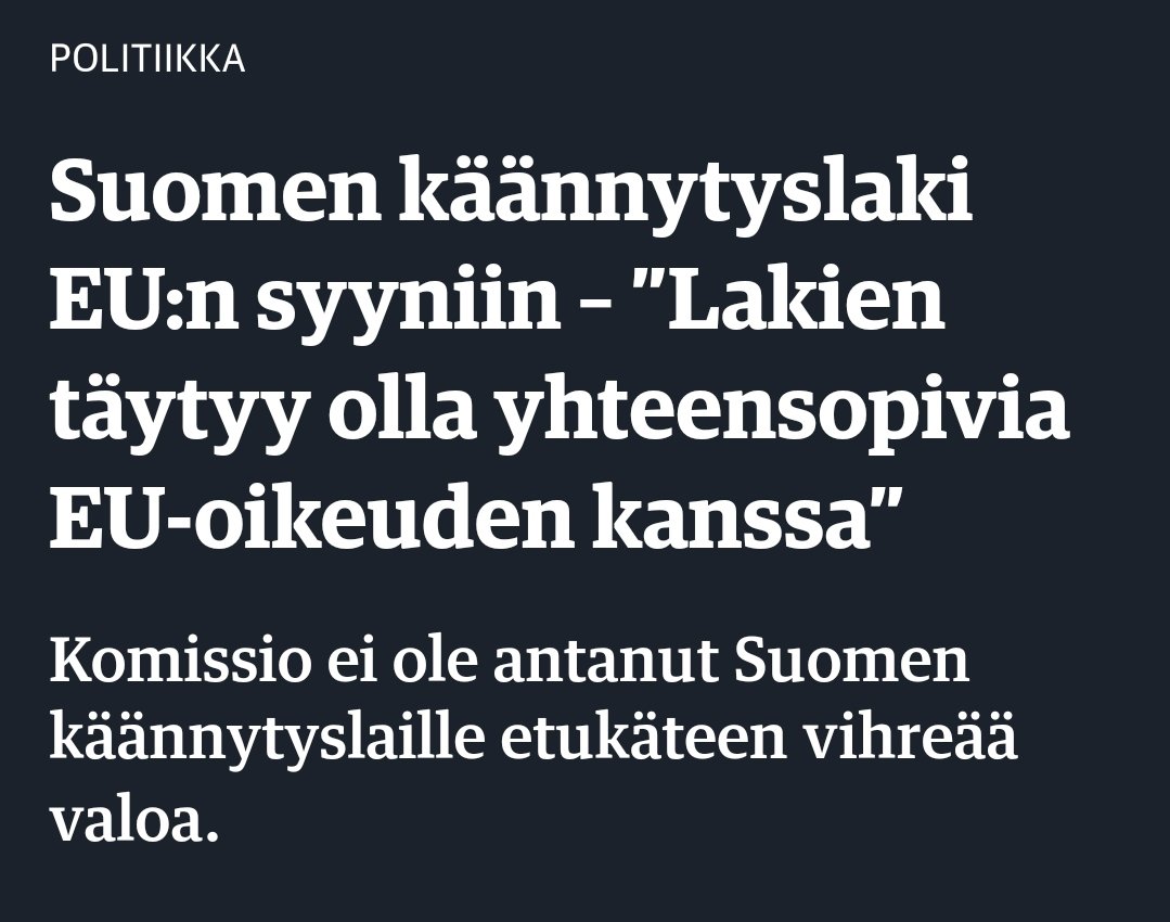 _salojarkko's tweet photo. Ei jeesus, eikö tässä kerhossa yhtään järkevää lakimuutosta enää saa tehdä... #eu https://t.co/TmptcuDqCq