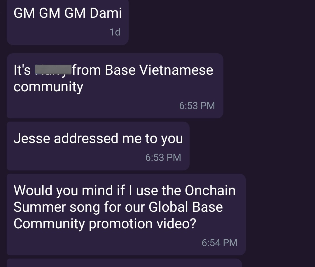 Sir_Damilare's tweet image. Oh, it's soon becoming the Base global community anthem 😁