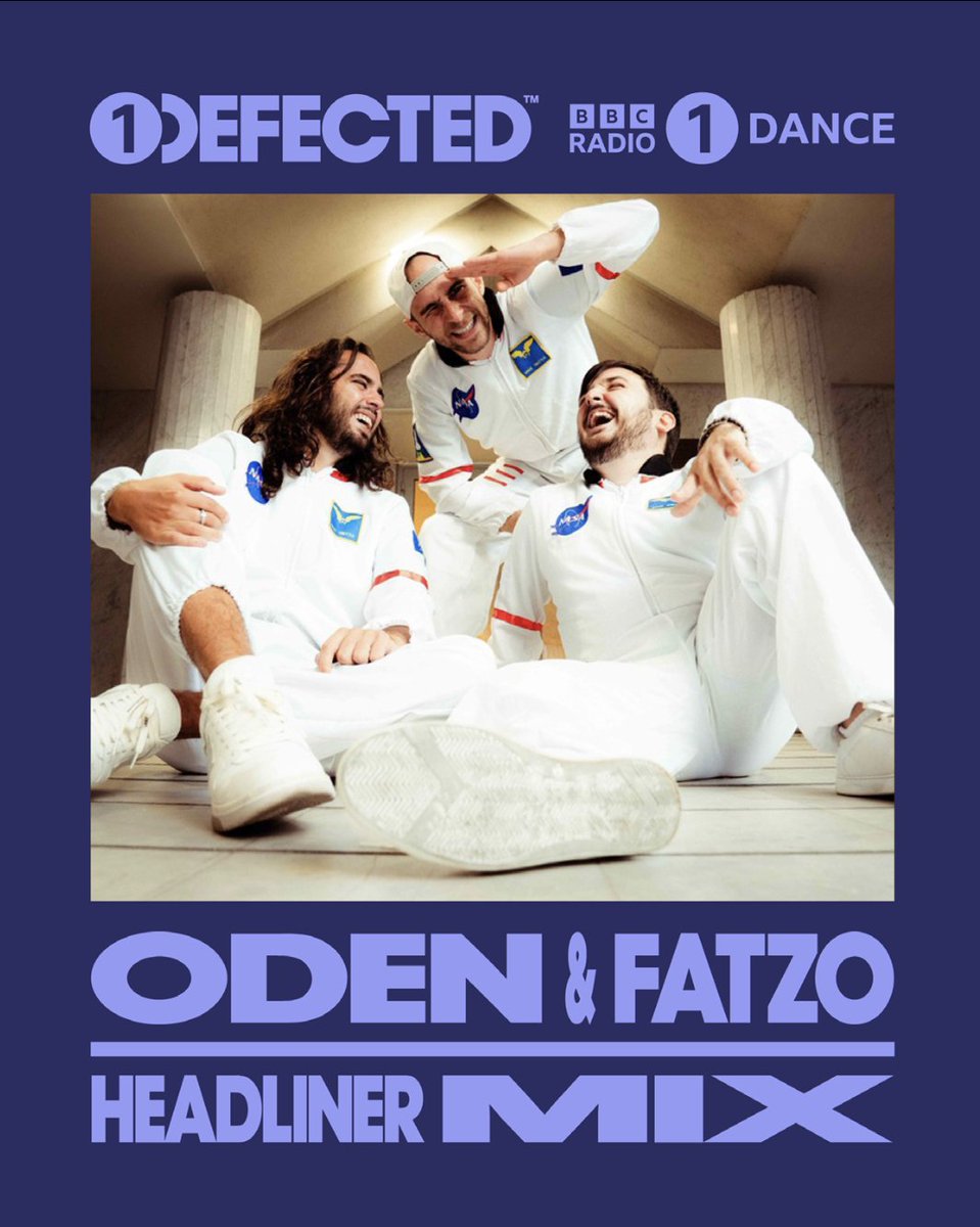 DefectedRecords's tweet image. We’re kicking off our @BBCR1 Dance residency with @ODEN_and_FATZO in the guest mix 🔥

Expect two hours of tunes to soundtrack your Monday.

Tune in here: bbc.co.uk/sounds/play/m0…