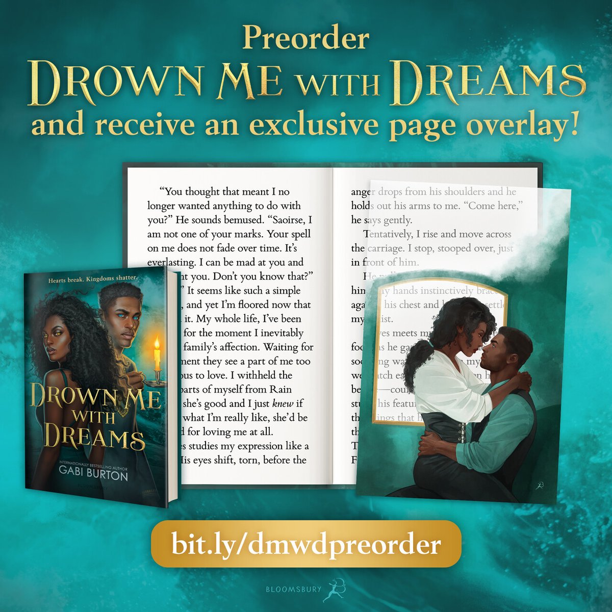 PREORDER CAMPAIGN 🧜🏿‍♀️

Beyond excited to reveal the preorder campaign for Drown Me With Dreams! I'm in love with this artwork &amp; I hope y'all are too 😍

Submit proof of preorder and receive a page overlay from a scene in DMWD that, yes, takes place in a carriage 👀

🔗 in my bio!