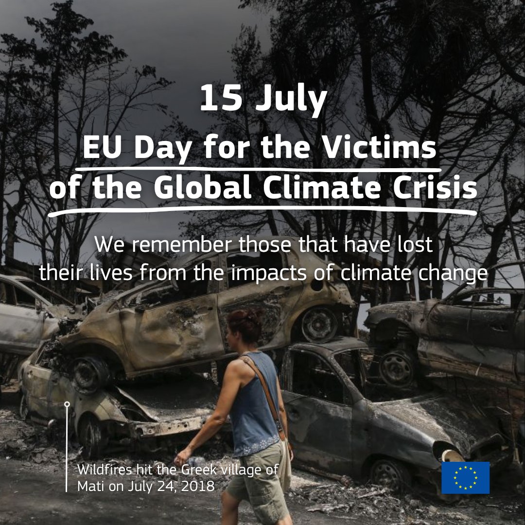 Mass migration will be an inevitable response to the climate crisis,  according to @WanderingGaia. On this EU Day for the Victims of the Global  Climate Crisis, we emphasise the need for proactive, image size:1080x1080