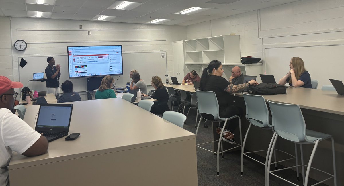 j_rosser5's tweet photo. Great morning training with @j_tillman77 for @CobbInTech 😎Summer PL. We had a 🎉blast helping @CobbSchools Ts get their 💻CTLS class set up. They were able to use the ⌨️text editor 🎥🎙️📷 as they begin preparing for Ss. #CobbInTech #BestPlaceToTeach #BestPlaceToLearn https://t.co/uryHkKJ18I