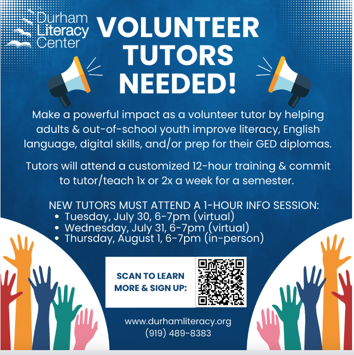 Durham Literacy Center (@durhamliteracy) on Twitter photo 