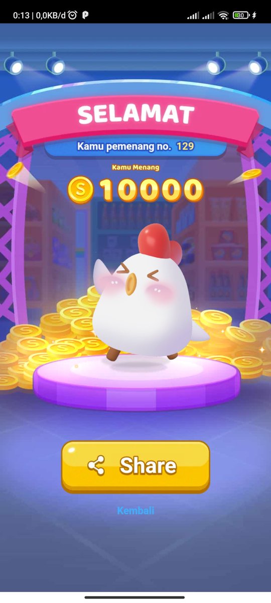 Kmren menang Shopee Ceki Ceki udah nomor ribuan. Sekarang menang di nomor 129 😂😂
#ShopeeCekiceki