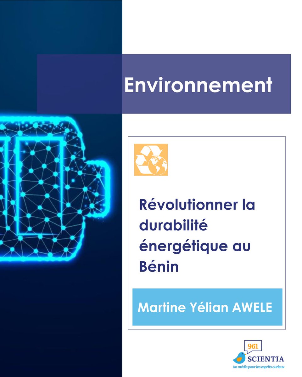 961scientia's tweet photo. Habib Lodonou élabore une technologie de régénération des batteries solaires hors d’usage dans le pays.

Le tout dans l'article de Martine Yélian AWELE 👇
 https://t.co/QZM5DtvJTO https://t.co/JX8AzhMClL