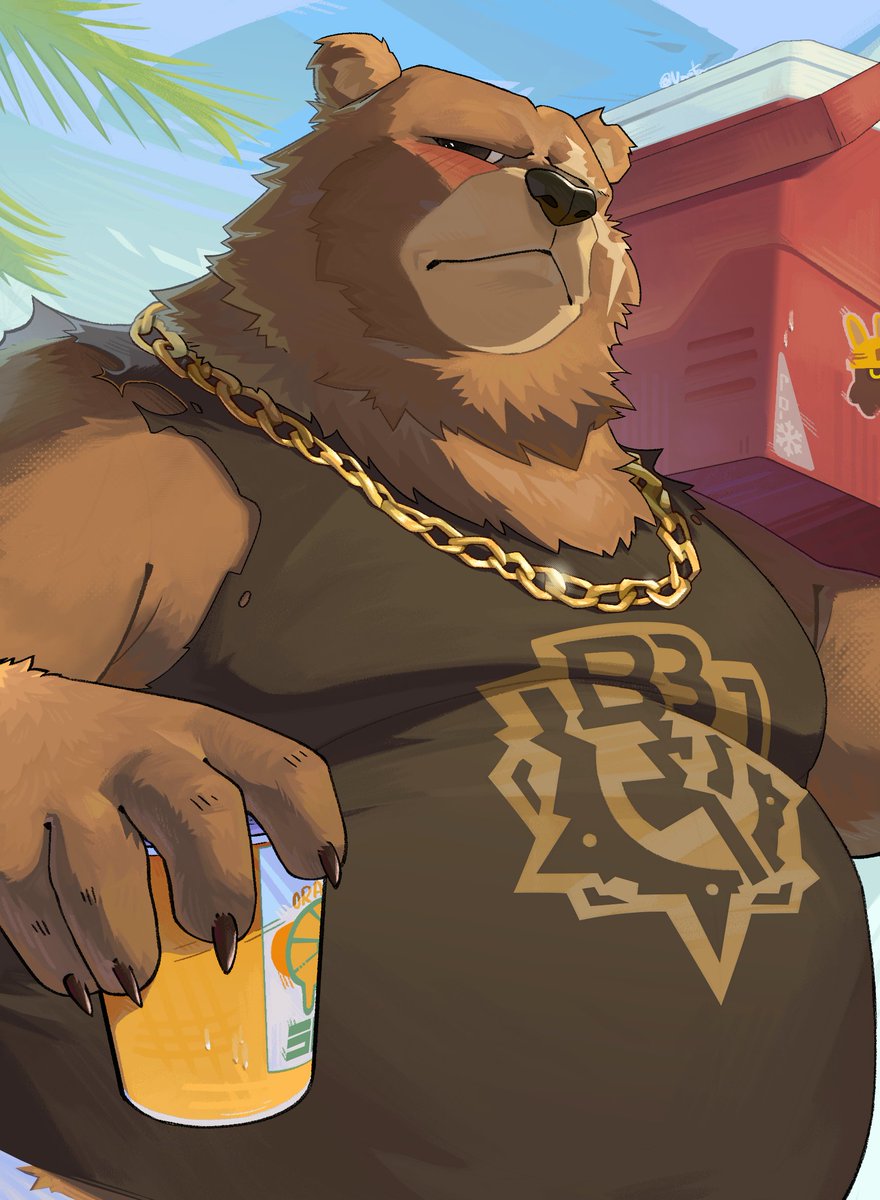 Ben Bigger beach break day~ 🏖️🐻
