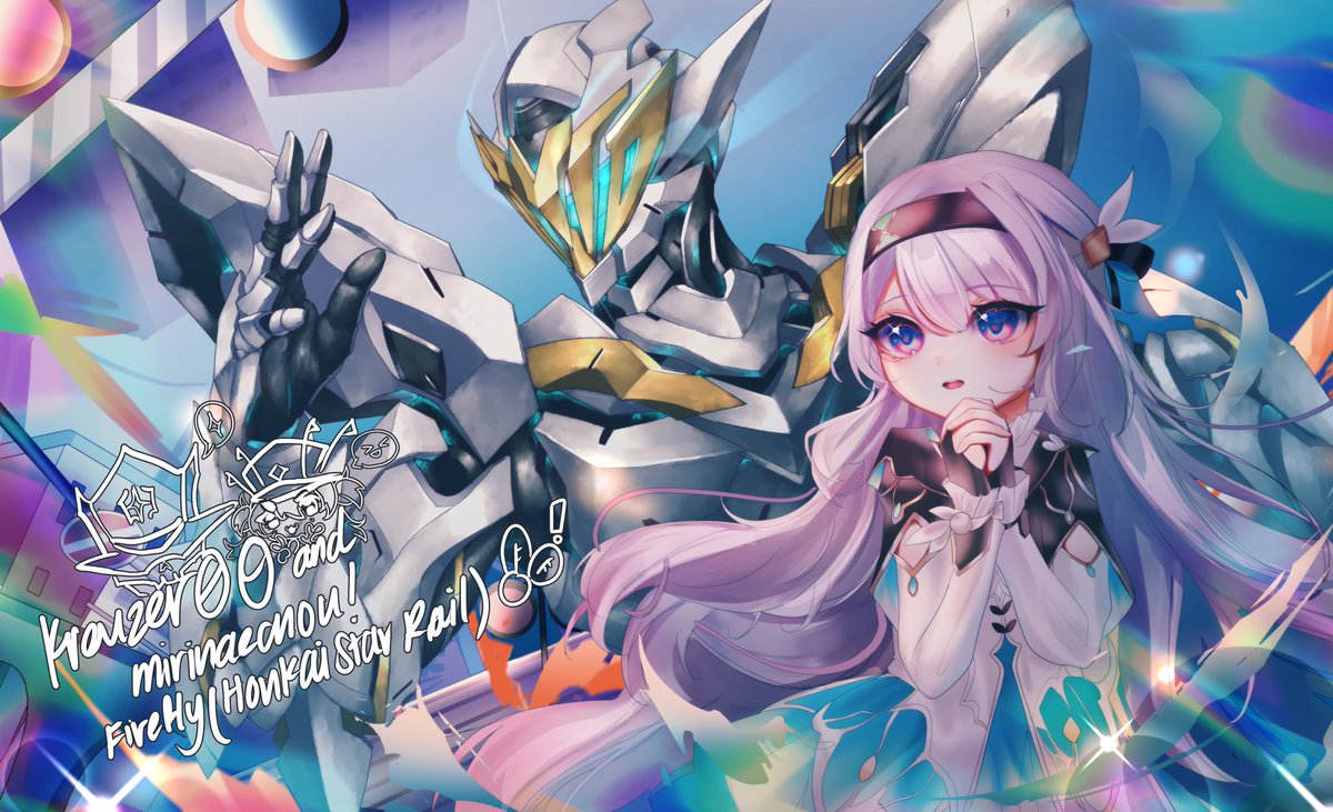 milkymillefeui's tweet photo. 🦾 — 🪖⚜️ Collab art with @Kreuzer00 !!
I drew firefly and he drew SAM!! #HonkaiStarRail #HSRFanart 
Thank you for agreeing to collab with me orz otsukreuzer!! https://t.co/pAz909cGlL
