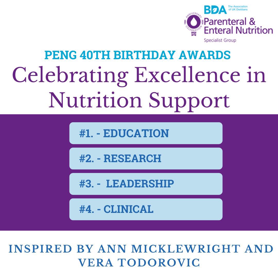 BDA Parenteral and Enteral Nutrition Group tweet media