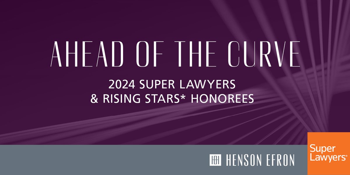 HensonEfron's tweet photo. We are extremely proud to announce that 22 of our attorneys have been selected as 2024 Minnesota Super Lawyers or Rising Stars. Four of which are Top 100 honorees, two Top 50 Women, and one Top 10! Read more at https://t.co/3x1R4xO9xC.

#SuperLawyers #RisingStars #MNLawyer https://t.co/WnuW5oM4cf