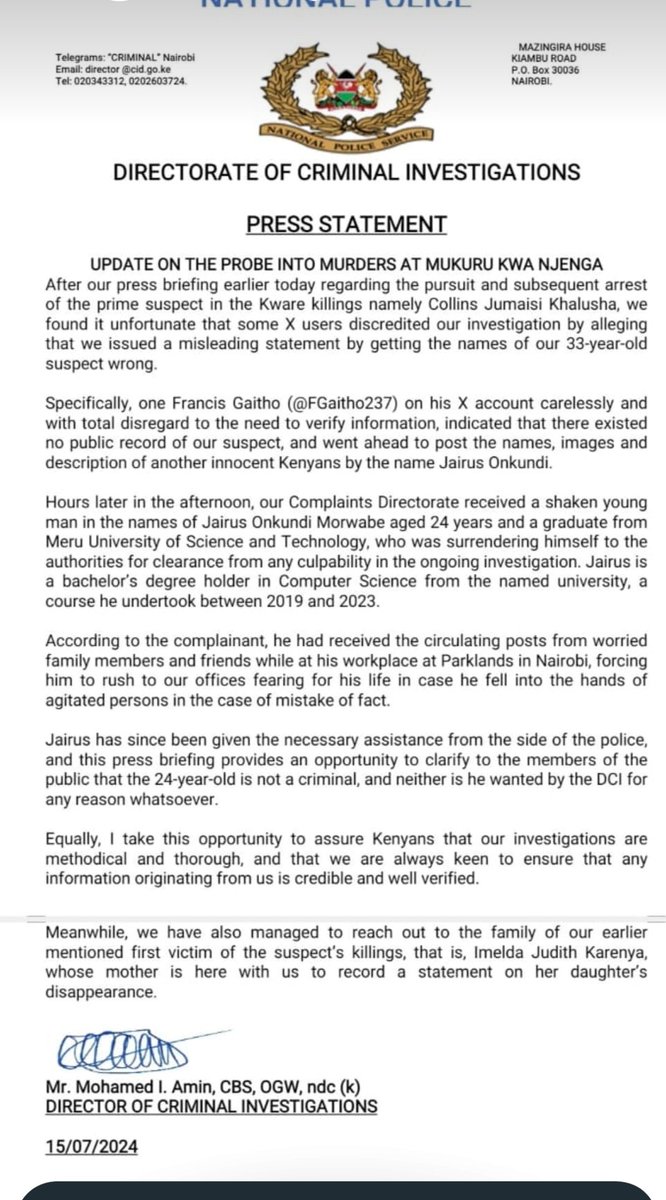 adix_tech's tweet photo. @FGaitho237 @DCI_Kenya Just know this is wrong men. Imagine having your pictures associated with this sensitive case https://t.co/FlIhneyXC6