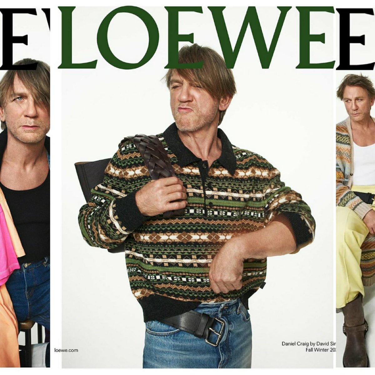 Mark0Connell's tweet photo. THE WORLD IS KNIT ENOUGH
Featuring the work of Richard Hawkins who fuses pop culture, kink, fashion &amp; gay art together - &amp; in readiment for a queer cinematic bombshell starring the 6th 007 later on - Daniel Craig is the face of Loewe's Fall/Winter '24 campaign
#Loewe #DanielCraig https://t.co/rZQlORXMLW