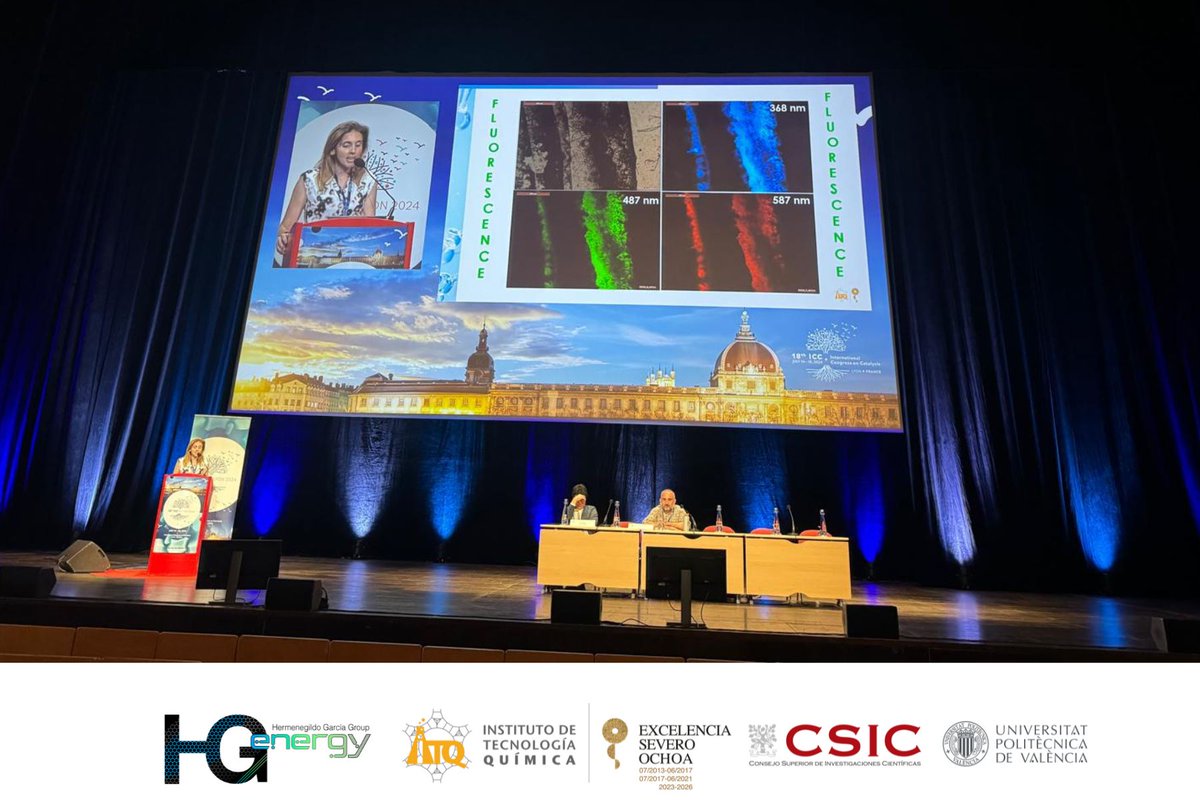 hg_energyITQUPV's tweet photo. 🌍✨ HG-energy from the @ITQ_UPVCSIC  is very proud of Ana Primo’s participation in the 18th ICC – International Congress on Catalysis “Roots and Wings for a Better World” held in Lyon, France. 🇫🇷
#ICC2024 #Catalysis #CO2Hydrogenation #Mxenes #HGenergy #ITQ #UPV #CSIC https://t.co/AaocL6LY4S