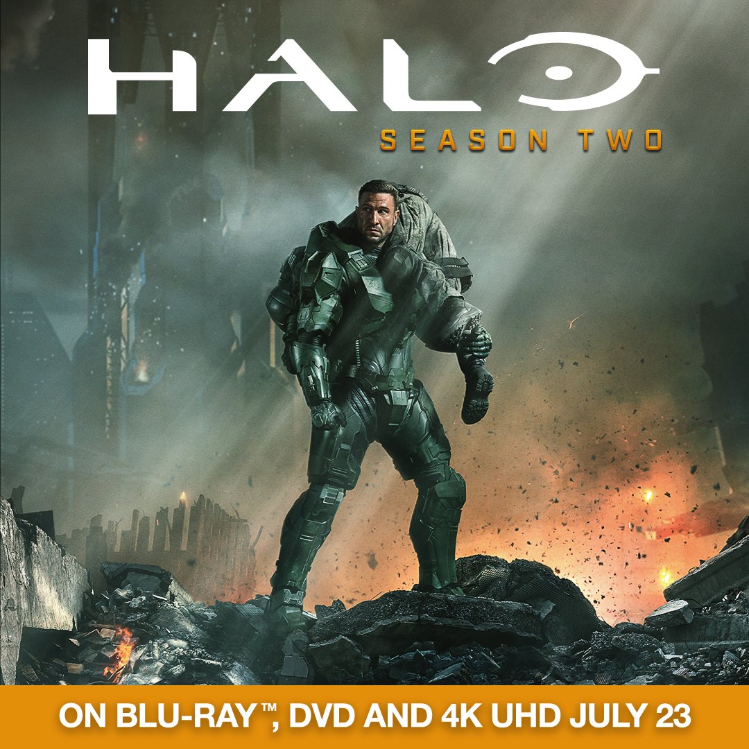 worldgonegeek's tweet photo. FOLLOW US and tage someone from your squad below to enter to win a copy of #Halo Season 2! Available on DVD, Blu-ray, and 4K UHD Steelbook on July 23. Watch Master Chief and the Spartans of Silver Team face the Covenant. On sale on July 23 from #ParamountHomeEntertainment. https://t.co/1a6qtaWkBU
