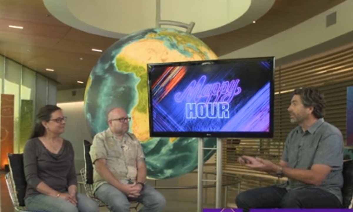 kennethfield's tweet photo. Join @NathanCShephard @epunt @John_M_Nelson and I online during the morning plenary interval for a dose of Mappy Hour! #EsriUC2024 #EsriUC https://t.co/P9b5aWT7Kc
