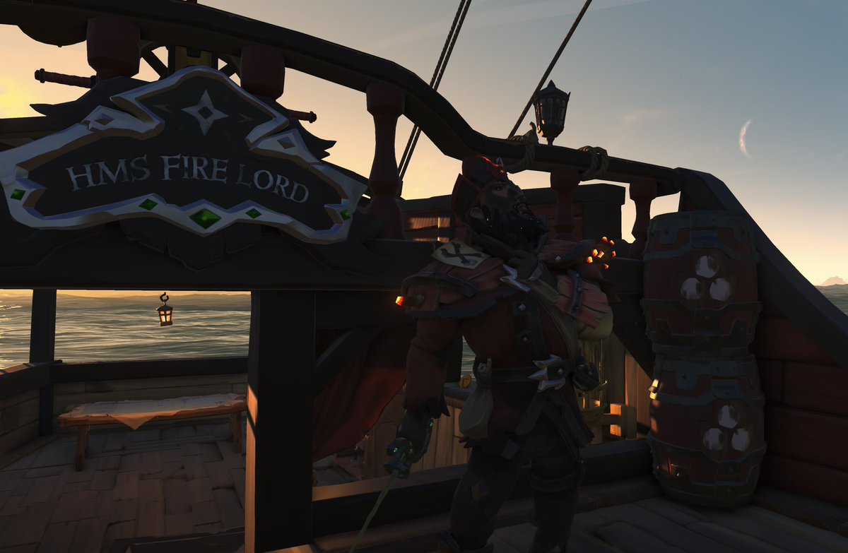 HamerThorne's tweet photo. It’s time to blow up some ships 😂🤟 for his majesty #SoTShot #SeaOfThieves thieves https://t.co/7avDi8ZN4k