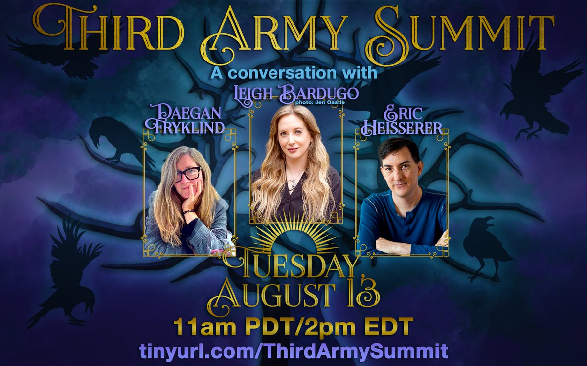 savethegrisha's tweet photo. We are so excited to let you know that Daegan Fryklind (@daeganf), co-showrunner of Season 2, will be joining us as our third guest for the Third Army Summit on Tuesday August 13th, 11am PT!

Submit questions for her about Season 2, or any other Grishaverse topics now too: https://t.co/m683glGI6N
The form closes on Friday July 26th, 11:59pm PT!

#ShadowAndBone
#SaveShadowAndBone
#SixOfCrowsSpinoff
#ThirdArmySummit

Remember: All questions will have to be approved by Leigh’s, Eric’s, and Daegan’s reps.
Submitting a question is not a guarantee it will be asked.